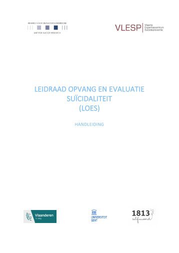 Handleiding - Leidraad Opvang en Evaluatie Suïcidaliteit (LOES)