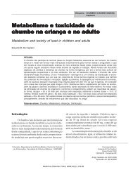 Metabolismo e toxicidade do chumbo na criança e - Faculdade de ...