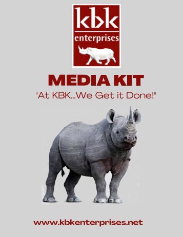 2022 KBK Enterprises MEDIA KIT