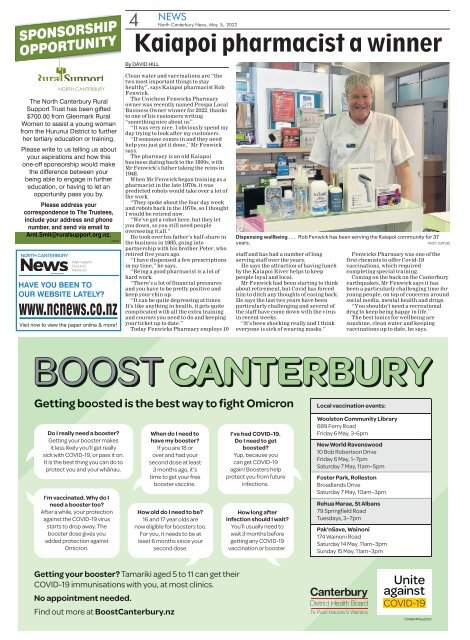 North Canterbury News: May 05, 2022