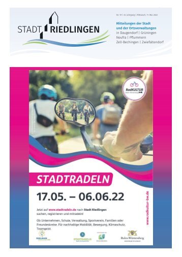 Amtliches Mitteilungsblatt Riedlingen 11.05.2022