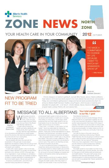 North Zone News - Alberta Health Services