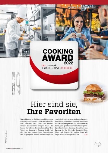 Cooking Award 2022: Hier sind sie, Ihre Favoriten
