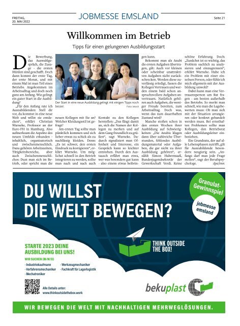 MesseMagazin zur jobmesse emsland 2022