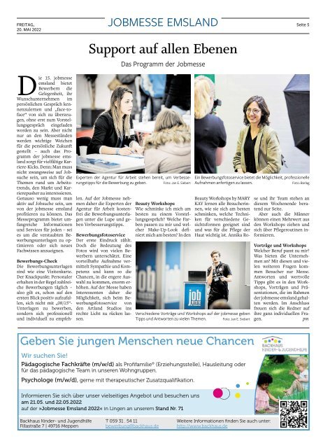 MesseMagazin zur jobmesse emsland 2022