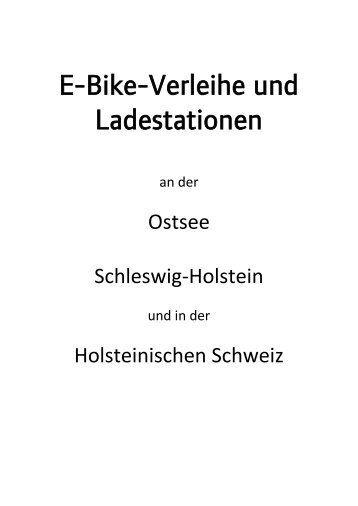 E-Bike-Verleihe und  Ladestationen