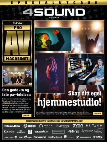 SPESIALUTGAVE PRO AV MAGASINET FOR 4SOUND (nr. 2-2022)