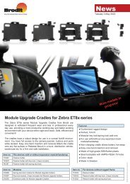 BRODIT Module Upgrade Cradles for Zebra ET8x-series