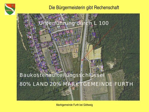 Die Bürgermeisterin gibt Rechenschaft - Furth bei Göttweig