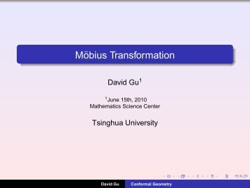 Möbius Transformation - Department of Computer Science