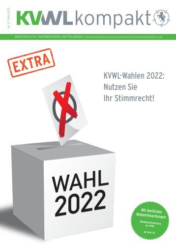 KVWL kompakt – Sonderheft KVWL-Wahlen 2022