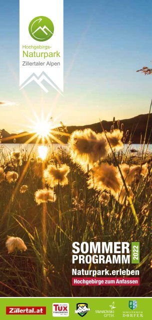 Naturpark Zillertal - Sommerprogramm 2022