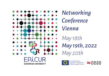 EPICUR Networking Conference Vienna 2022 - Programmheft
