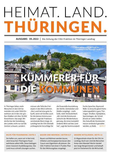 HEIMAT. LAND. THÜRINGEN. Ausgabe 05/22