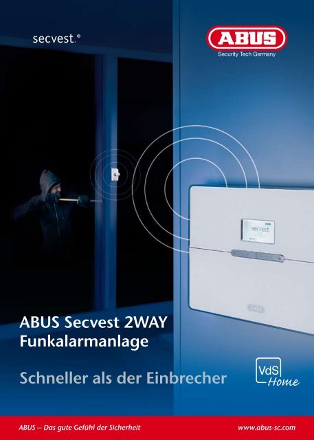 ABUS Secvest 2WAY Funkalarmanlage Schneller als der Einbrecher