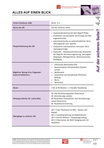 LB: Das Versicherungswesen Österreichs - Konsumentenfragen.at