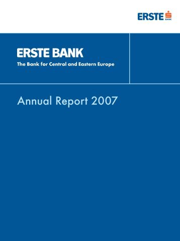 Annual Report 2007 - Erste Group