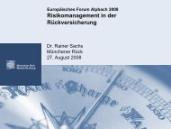 Risikomanagement in der Rückversicherung - Ihr ...