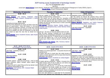 ASTP training course fundamentals of technology transfer