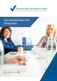 Die Arbeitskreise des Verbandes