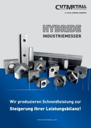 CUTMETALL Plus - HYBRIDE INDUSTRIEMESSER