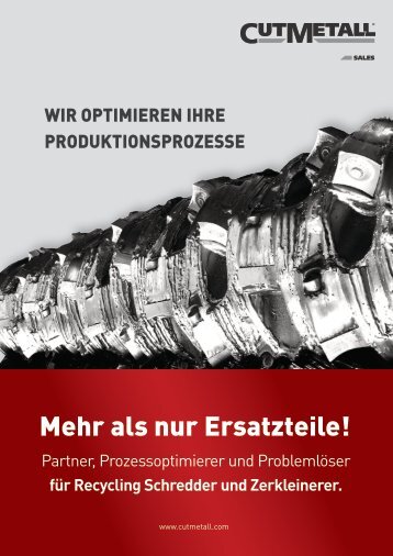 CUTMETALL Sales - WIR OPTIMIEREN IHRE PRODUKTIONSPROZESSE