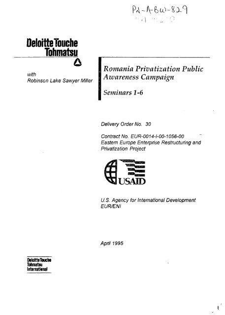 Old School - (PDF, 101 mb) - USAID