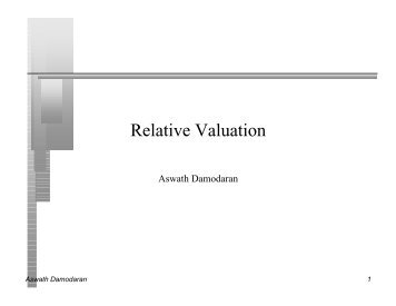 Relative Valuation - New York University
