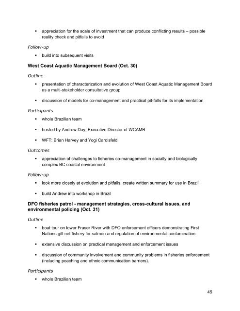 Semi-annual II English - World Fisheries Trust