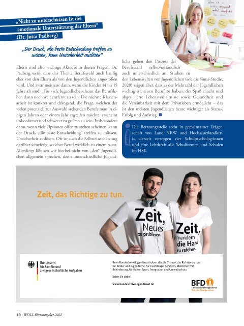 WOLL Elternratgeber Ausbildung + Karriere 2022/2023 HSK