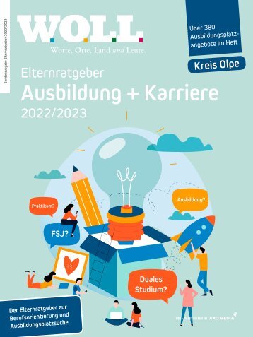 WOLL Elternratgeber Ausbildung + Karriere 2022/2023 Kreis Olpe