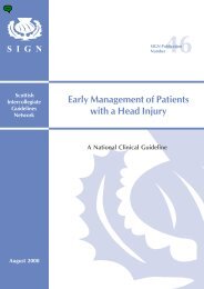 Early management of head injury SIGN - Colleges