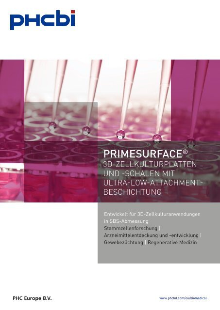 PrimeSurface 3D-Zellkulturplatten und -Schalen mit Ultra-Low-Attachment-Beschichtung