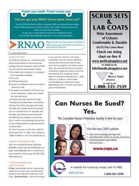 lhins: bringing it all back home - Registered Nurses' Association of ...