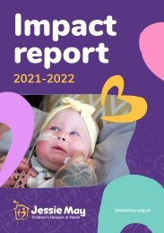 Jessie May Impact Report 2021-22