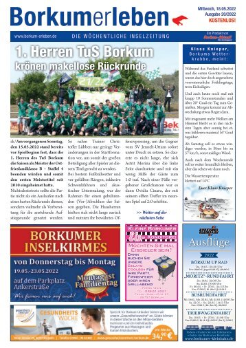 18.05.2022 / Borkumerleben - Die wöchentliche Inselzeitung
