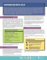 Fact Sheet MHM 2022 - Maintaining Good Mental Health