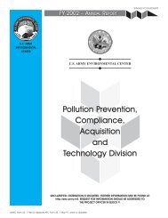 pollution prevention/ compliance program - U.S. Army ...
