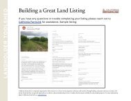 Building a Great Land Listing