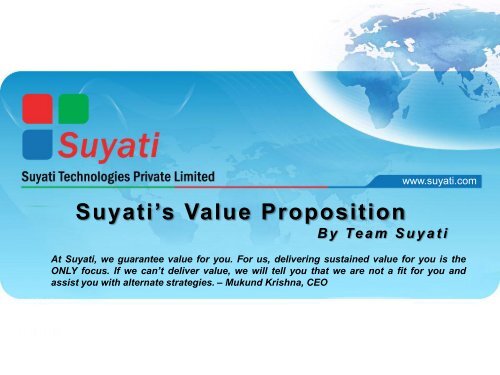 Suyati's Value Proposition - German-Indian Business Center ...