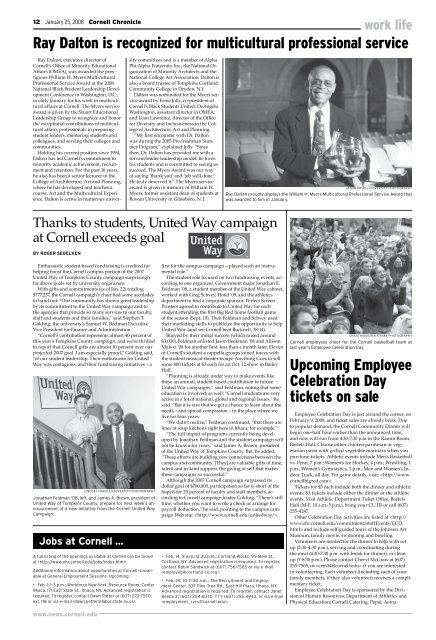 continued from page 1 - Cornell University News Service