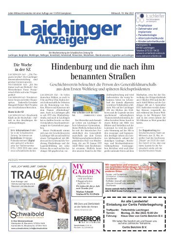 Laichinger Anzeiger 18.05.2022