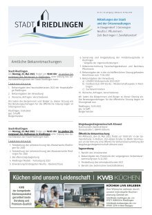 Amtliches Mitteilungsblatt Riedlingen 18.05.2022