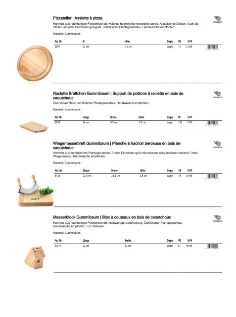 Retailkatalog Maison Truffe, Nr01