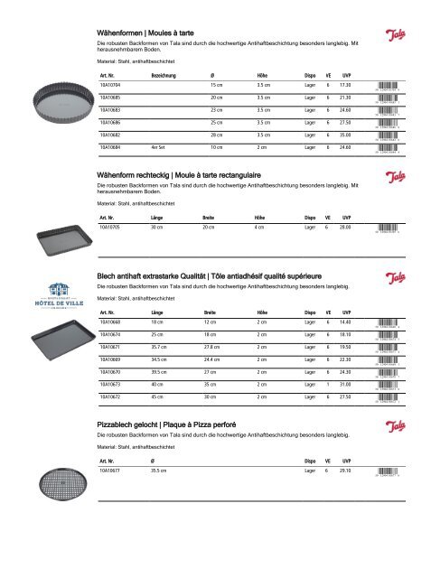 Retailkatalog Maison Truffe, Nr01