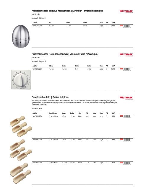 Retailkatalog Maison Truffe, Nr01