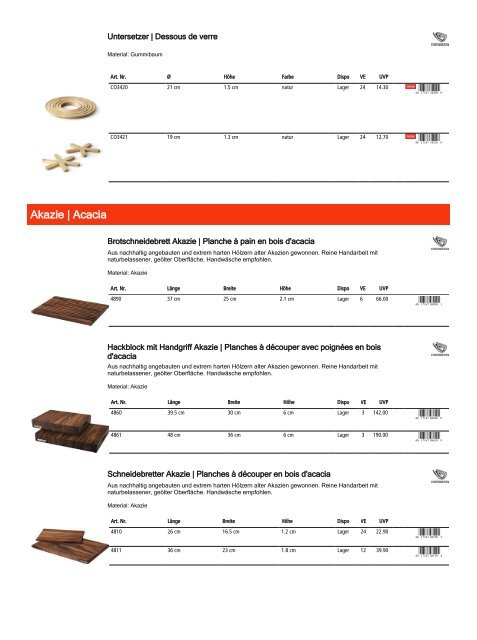 Retailkatalog Maison Truffe, Nr01