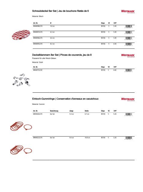 Retailkatalog Maison Truffe, Nr01