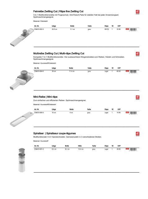 Retailkatalog Maison Truffe, Nr01