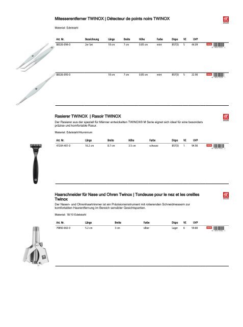 Retailkatalog Maison Truffe, Nr01